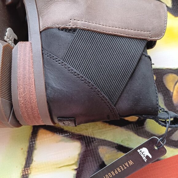 Women's SOREL Leather Waterproof Chelsea Boot in Steel Grey - Picture 4 of 11